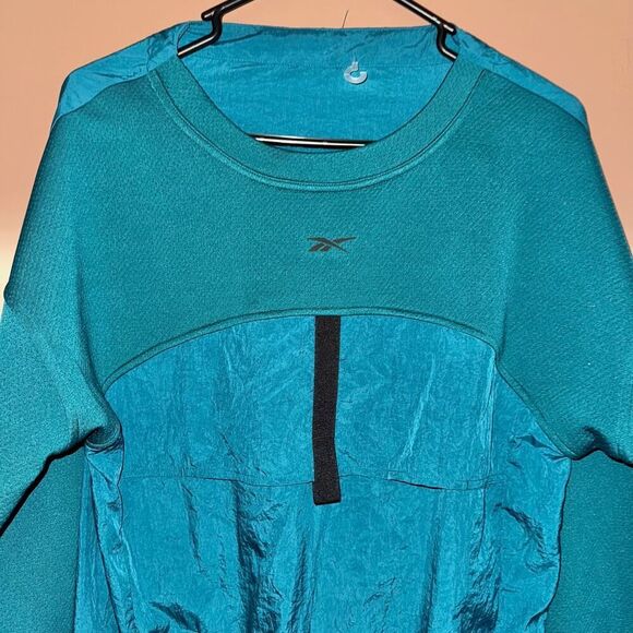 Reebok x Cardi B Pullover Windbreaker Turquoise Blue - M - Picture 6 of 7